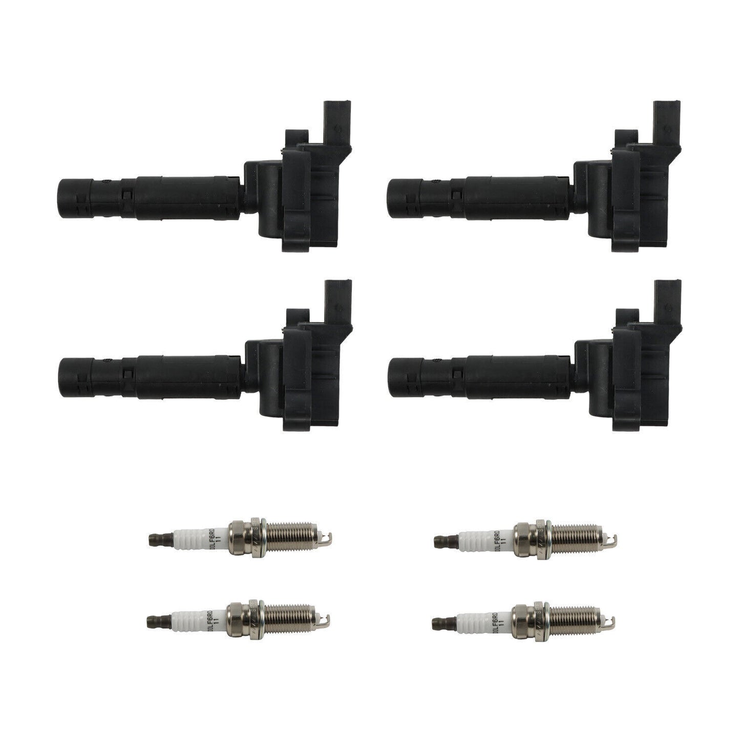 4pcs ignition coils+ Iridium Spark Plugs for Mercedes C230 2003-2005 UF555+4704