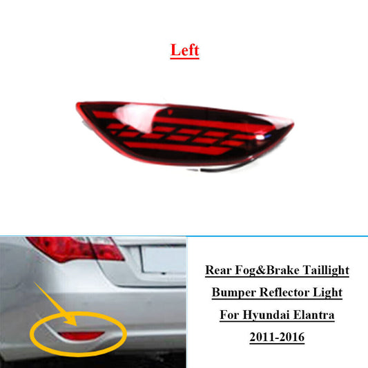 LED Rear Bumper Brake Tail Light Fog Lamp Fit for Hyundai for Elantra 2011-2016 Left