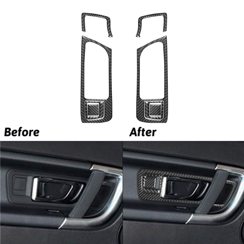8x Carbon Fibre Door Handle Trim for Land Rover Discovery Sport 2015-2019