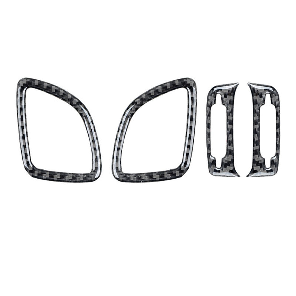 4Pcs Carbon Fiber Air Conditioning Vent Cover Trim for Subaru Forester 2009-2013