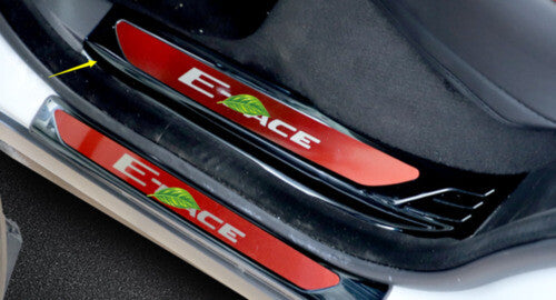 Plate Protector Inner Door for Jaguar E-Pace 2018-23 Sill Scuff Black Titanium
