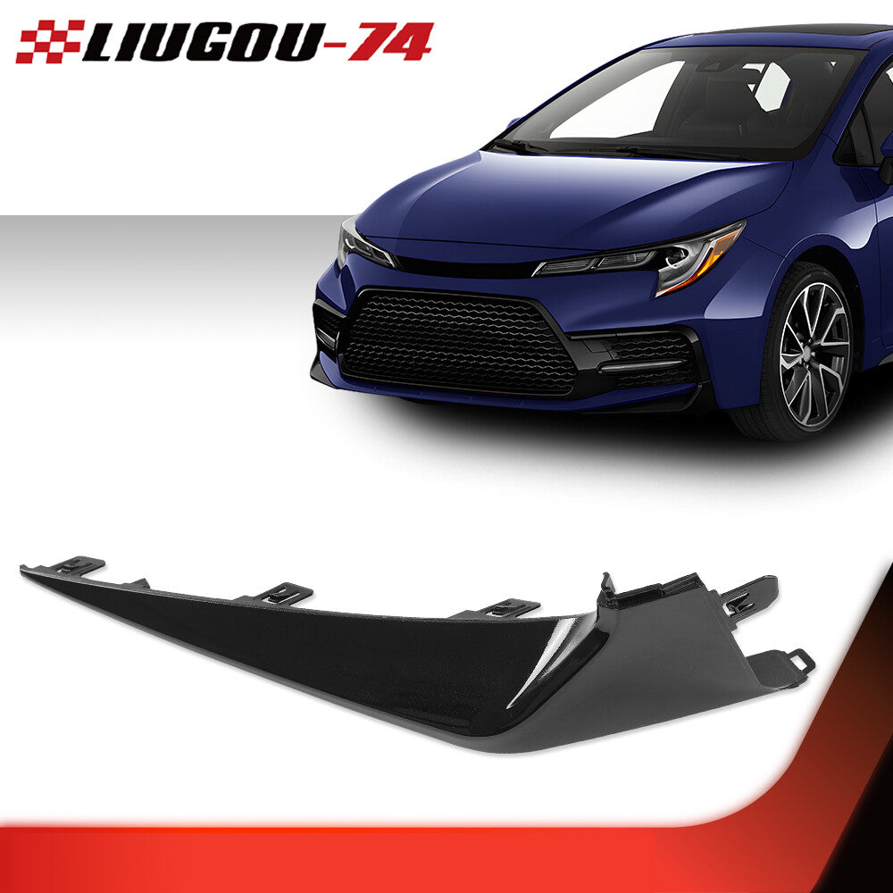 Molded trim for the lower left front bumper of 2020, 2021, and 2022 for Toyota for Corolla .