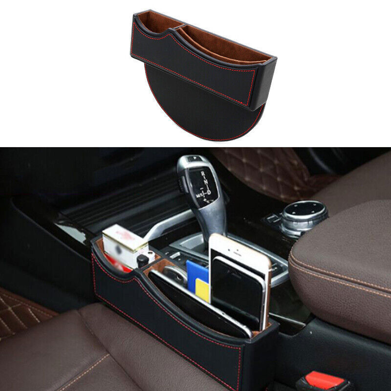Fit for BMW 5 Series 2011-2016 Black Leather Middle Console Storage Box Trim 1P