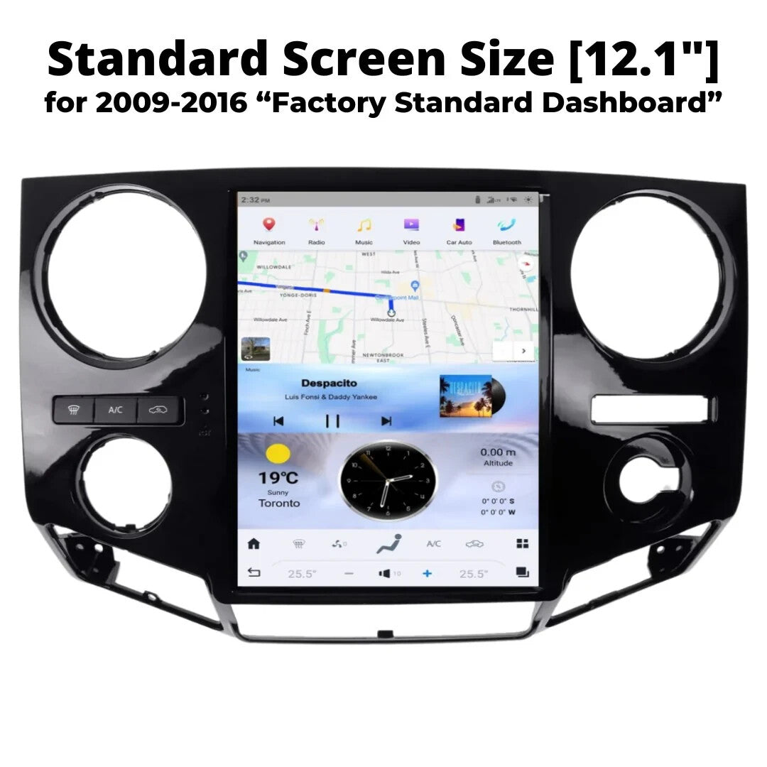 for Ford F250 F350 2009-2012 for Tesla Style Screen Stereo Car Radio GPS Navi 12.1