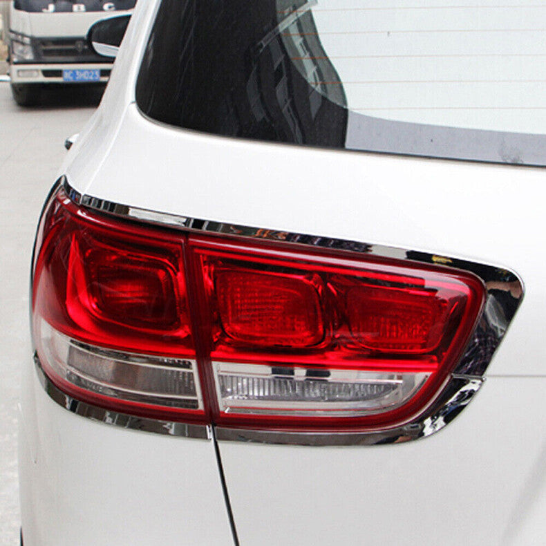 for Kia Sorento 2016-2020 Chrome Rear Tail Light Lamp Frame molding Cover Trim