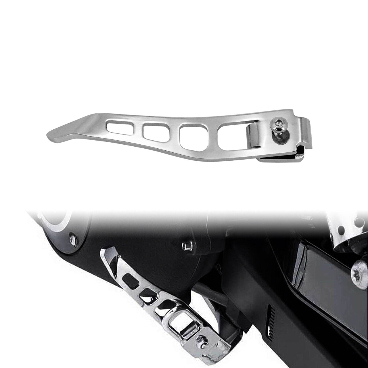 Chrome Stand Kickstand Extension for Harley Dyna Fat Bob Super Glide 1993-2017