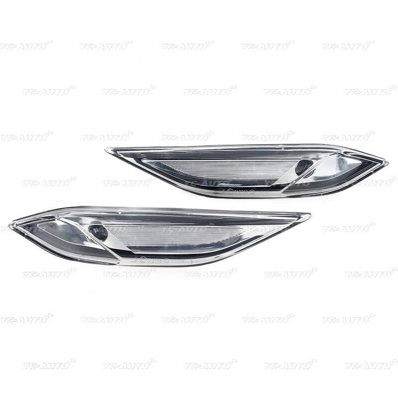 A pair of front fender lights converted to a single light for Porsche for Cayenne 958 2011-2014.