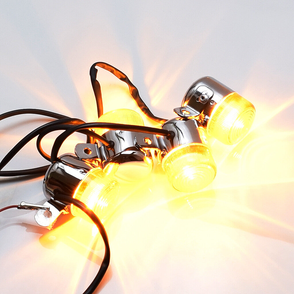 Motorcycle Turn Signal Light 6V Amber Flasher Indicator Motorbike Z50 CT70 DAX