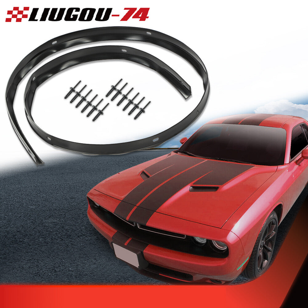 Fits 2008-2022 for Dodge for Challenger front hood bumper Weatherstrip seals and rivets