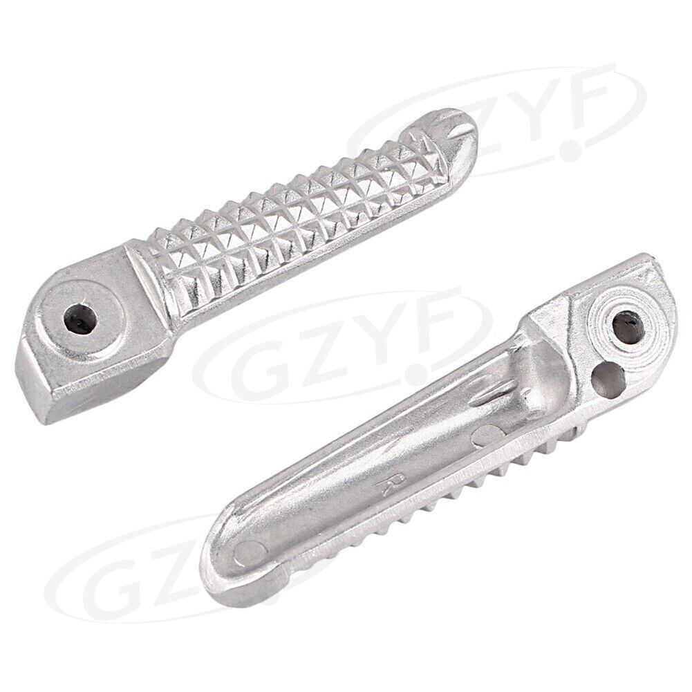 Silver Rear Passenger Foot Pegs Footrestsfor Yamaha YZF R1 2002-2012 R6 2003-11