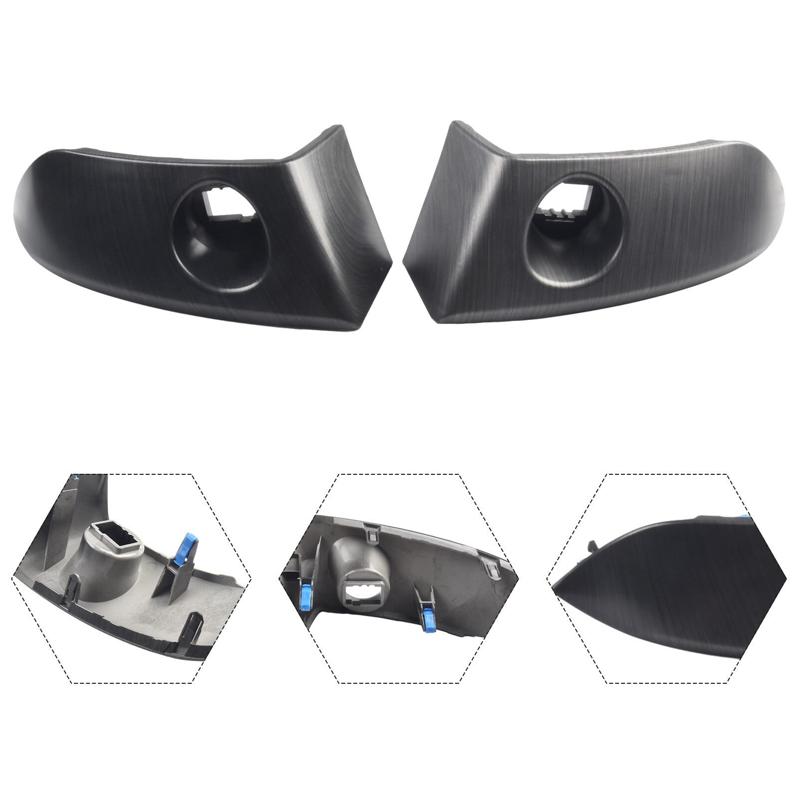 Pair Center Instrument Cluster Finish Panel Trim for Toyota For-Rav4-2006-2012