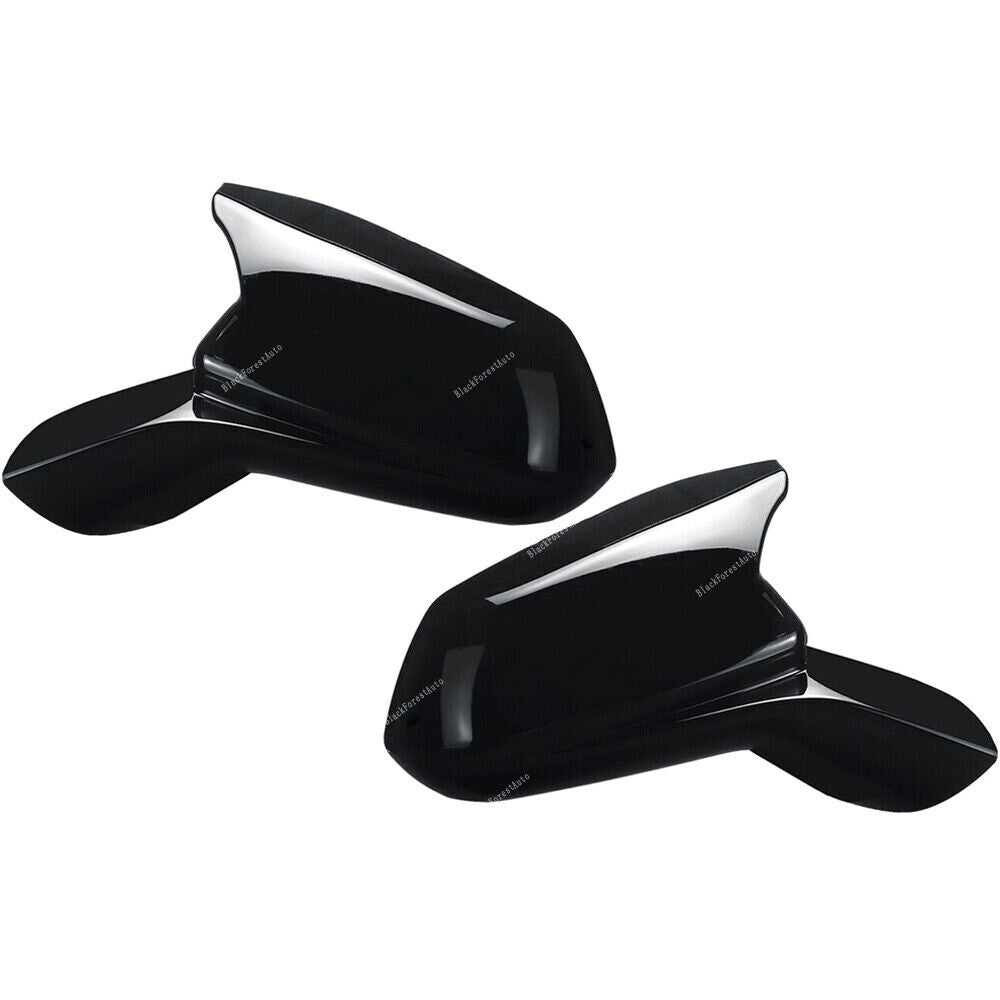Pair Mirror Cover Cap Black For 2016 2017 2018 2019 2020 21 2022 CHEVY CAMARO