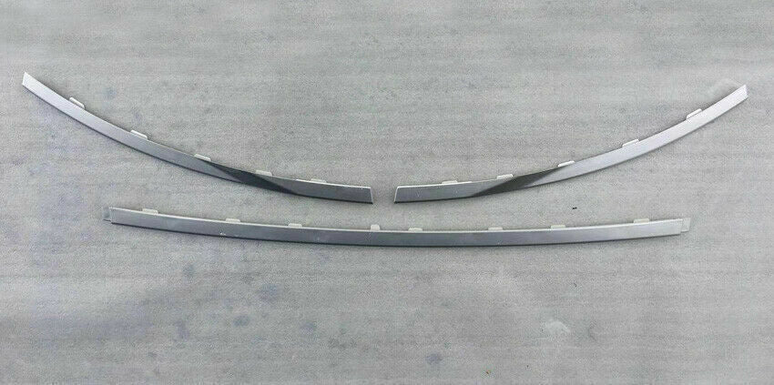 Silver Front Grille Bumper Body Molding Trim for Range Rover HSE Vogue 2018-2021