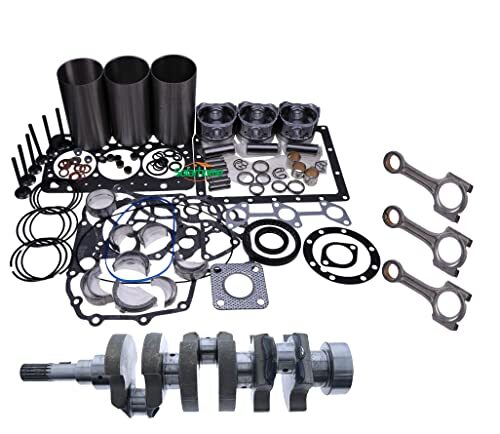 For Kubota Engine D902 Overhaul Rebuild Kit + 3PCS Connecting Rod + Crankshaft