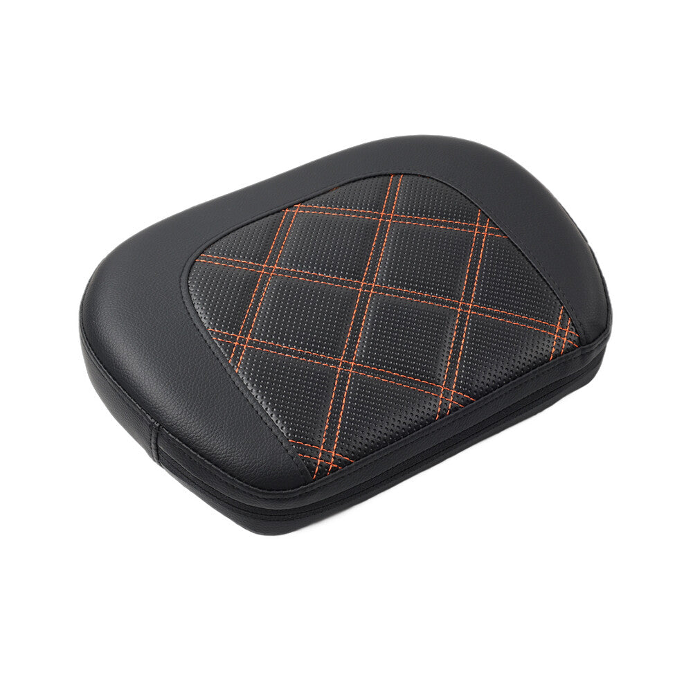Rear Black Passenger Sissy Bar Backrest Pad for Harley Street Glide FLHX FLHXS