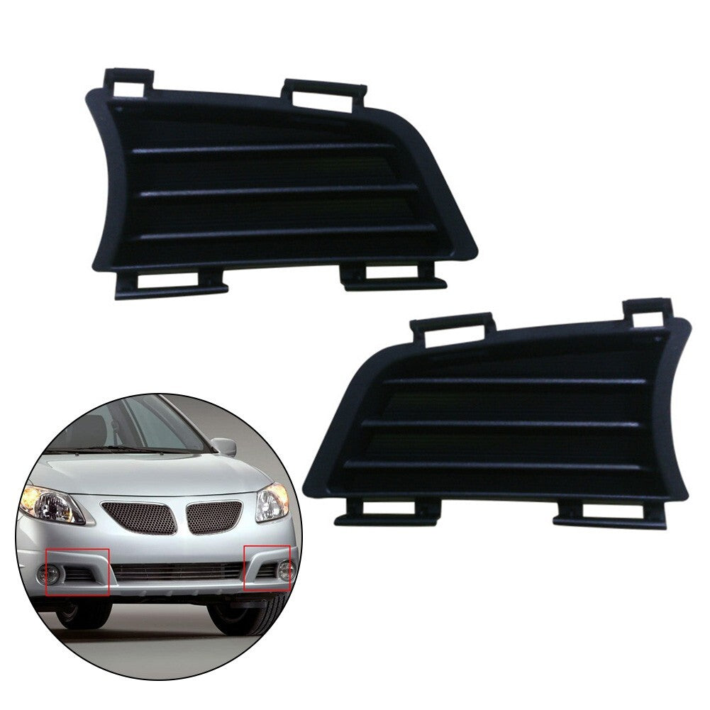 1 Pair Set Front Bumper Fog Light Cover Left Right for Pontiac Vibe 2005-2008