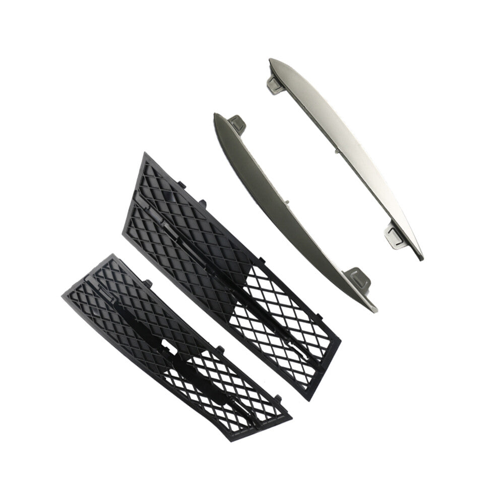 Front Lower Bumper Grille +Trim Left Right Set for BMW F10 F11 528i 535i 11-13