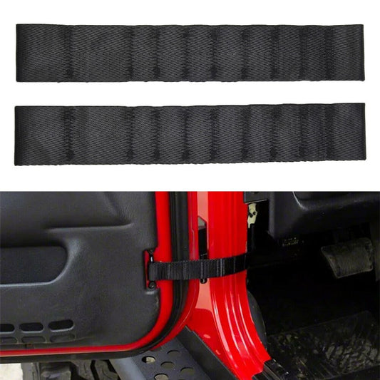 Truck Door Check Straps Interior Accessories Muti Holes 2pcs Nylon