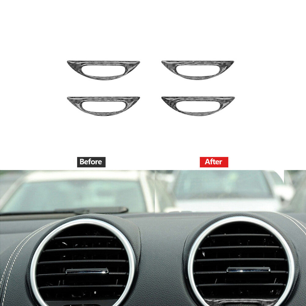 Carbon Fiber Console Air Vent Outlet Cover Trim for Mercedes Benz M-class 06-11