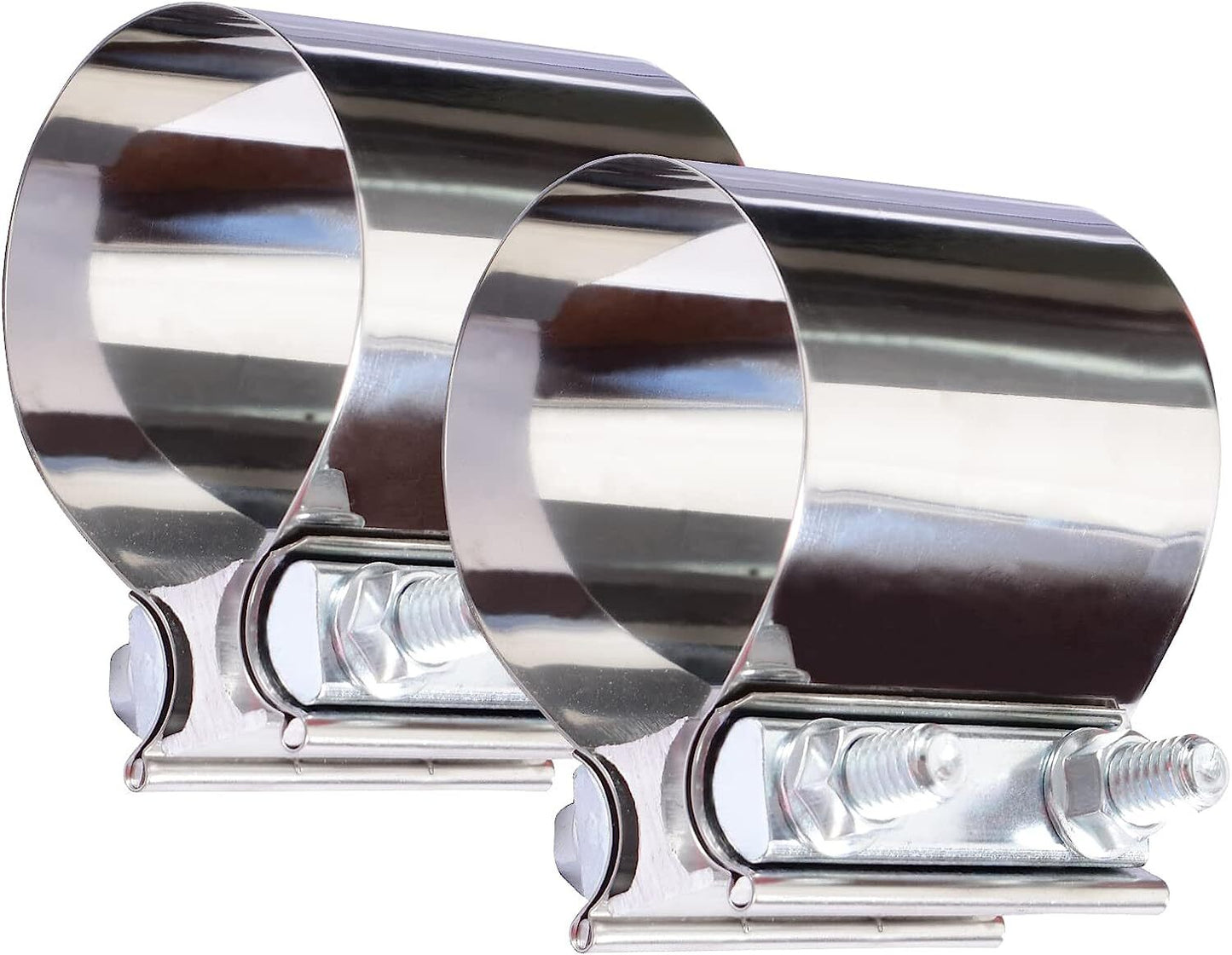 5 inch Stainless Steel 304 Lap Joint Clamp Heavy Duty Exhaust Band Clamp Sleeve