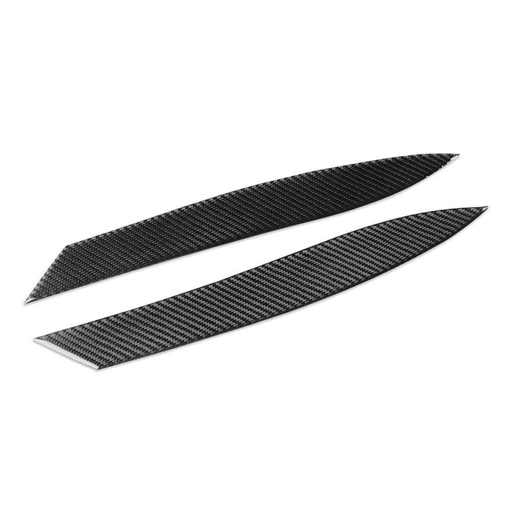 Carbon Fiber Headlight Eyelids Eyebrow Cover Trim for Jaguar for F-Type 2013-2024