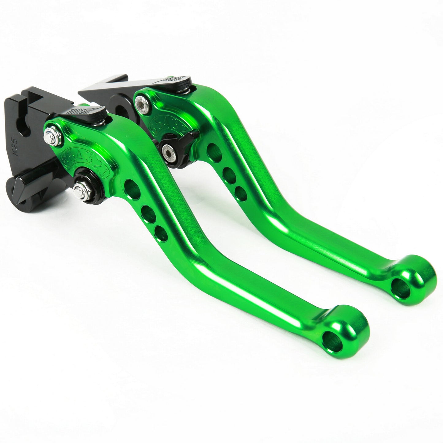 for Kawasaki ZX6R ZX636 2007-2018 Short Clutch Brake Levers CNC Green US 14 15