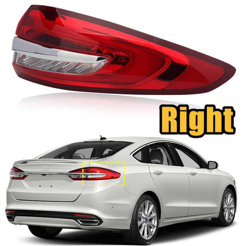 One-piece set suitable for Ford Fusion 2013-2018 right outer taillight assembly and brake light.