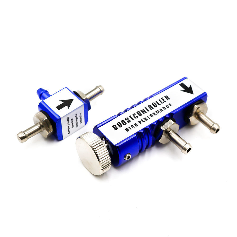 Universal Adjustable Racing Turbo Manual Acceleration Bypass Controller Kit 30PSI Blue