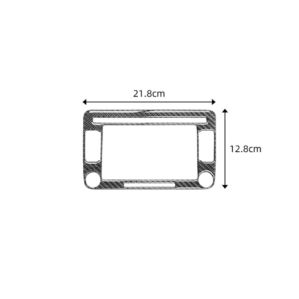 Carbon Fiber Radio With Navigation Panel Trim for Volkswagen for Jetta Sedan 2011-14