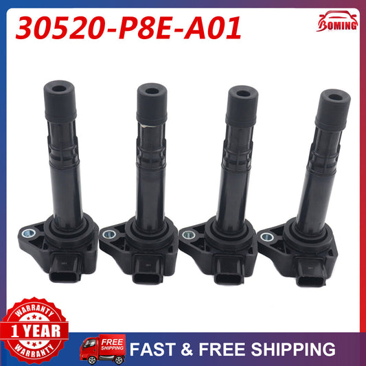 4x Ignition Coil Fits for Honda Accord Odyssey for Acura CL TL 30520-P8E-A01 UF242