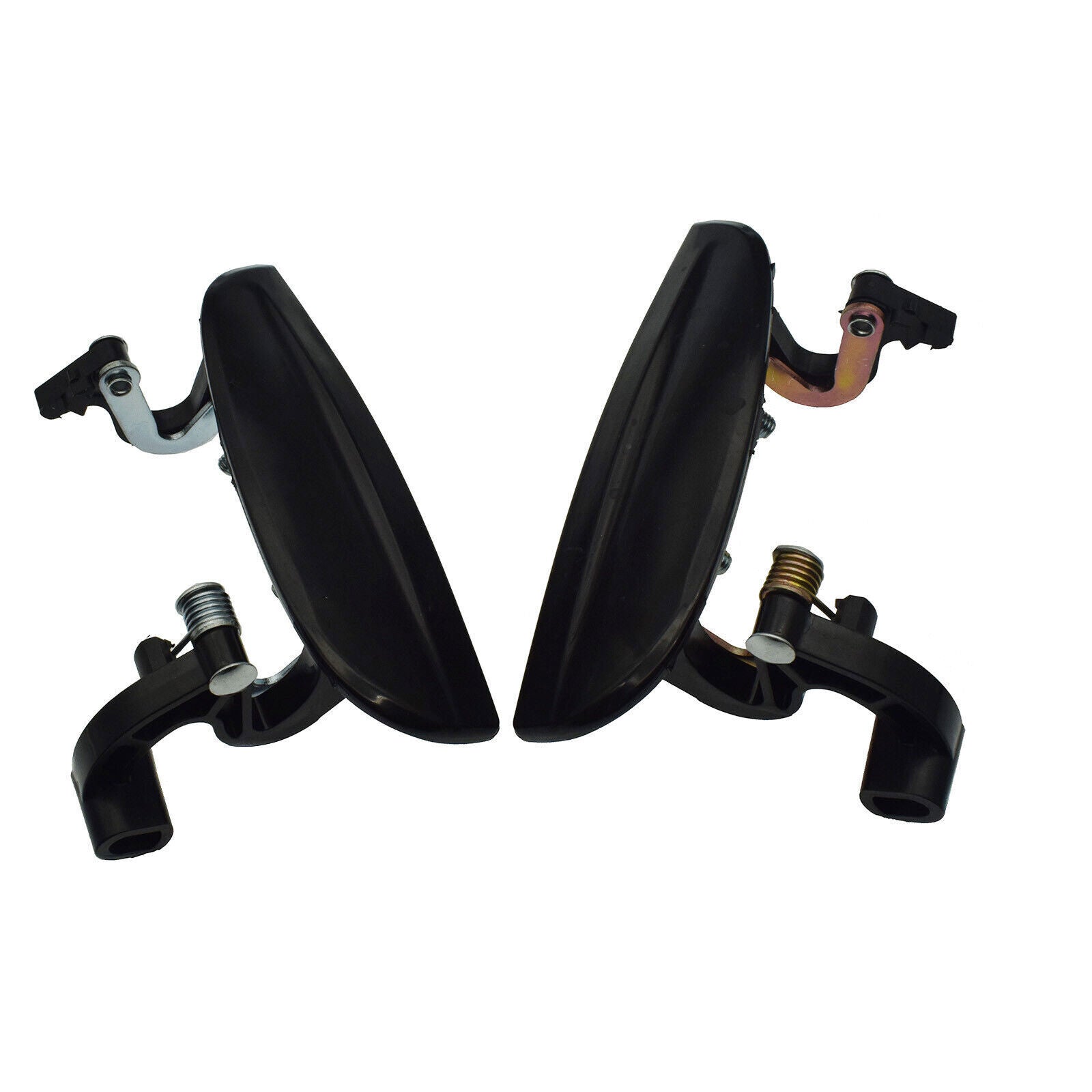 For 2003-2005 for Kia Rio Rear Left Right Exterior Outside Door Handles Black Pair