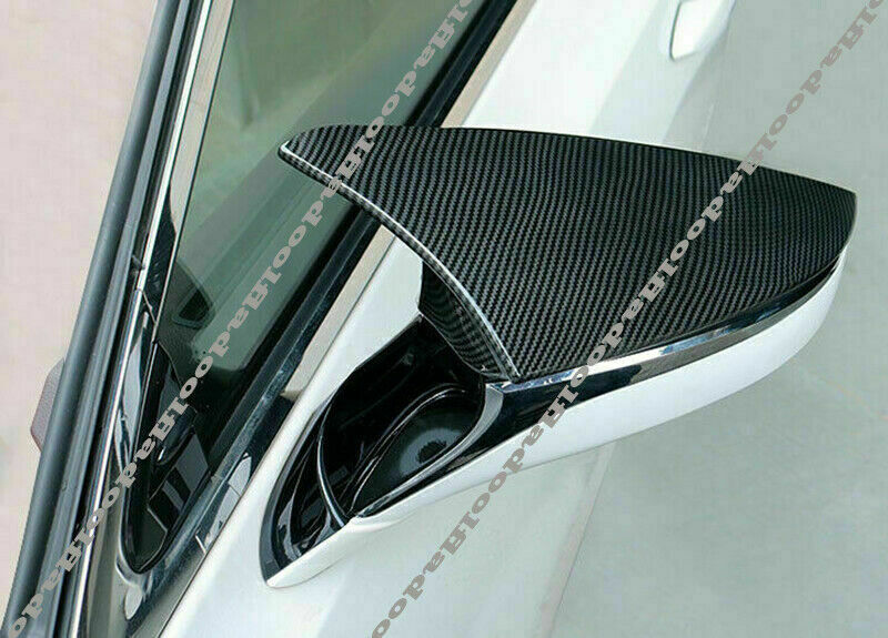 for Lexus for ES LS LC UX RC 2019-22 Carbon Fiber Ox Horn Rearview Mirror Cover Trim