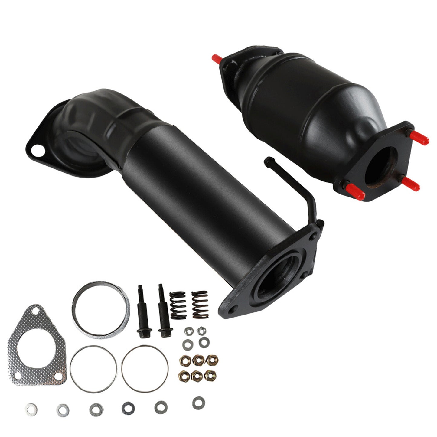 2X Flex Pipe  Rear Manifold Catalytic Converter for Honda Accord 2.4L 08-12
