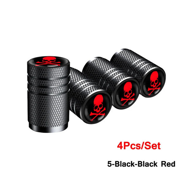 4-piece car tire valve cover rod air dust cover dustproof silver stud for Lexus