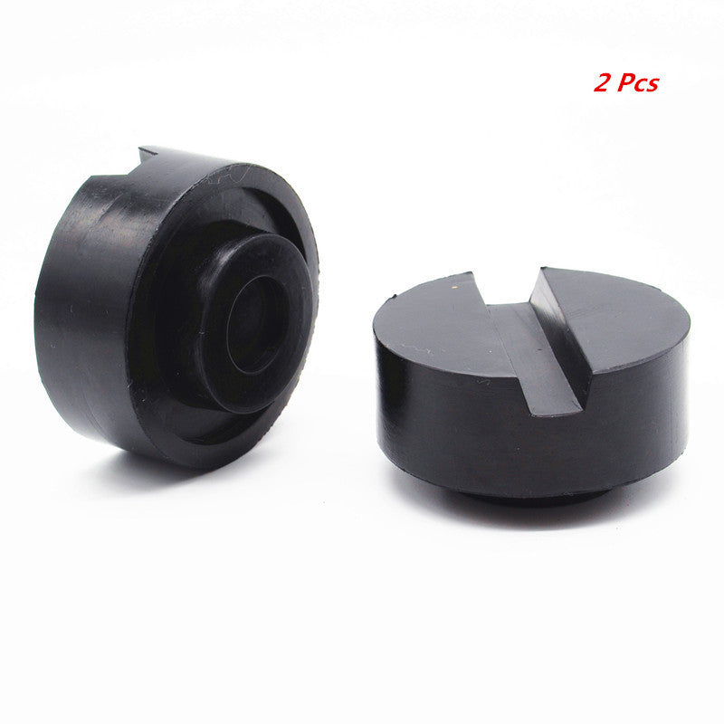 2Pcs 6533mm Car Slotted Frame Rail Floor Jack Rubber Pad Disk Adapter Jackpad