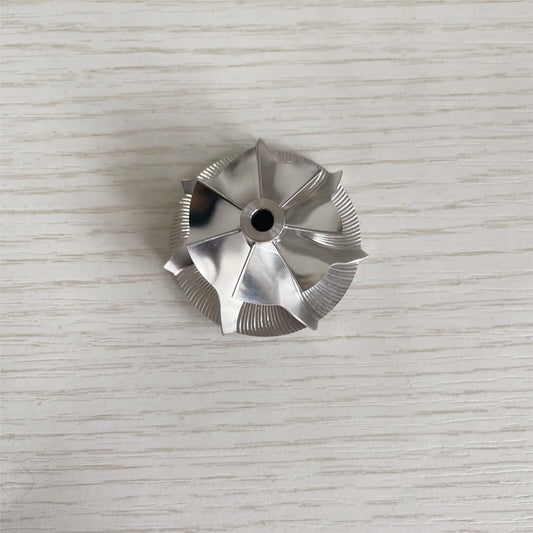 KP35 29.50/41.00mm 1541/2004 7+0 Blade High-Performance Steel Billet Compressor Wheel
