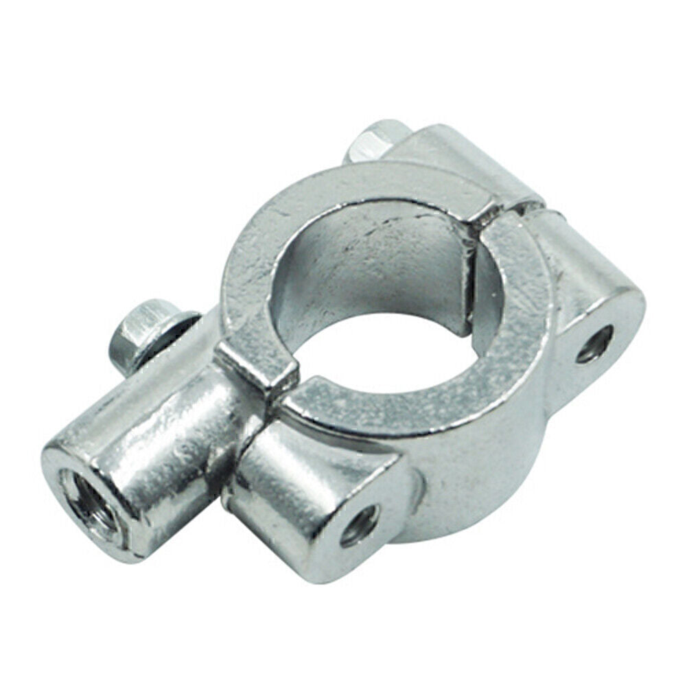 25mm M10 Rearview Handlebar Mirror Mount Holders Adapter Clamp Motor Silver