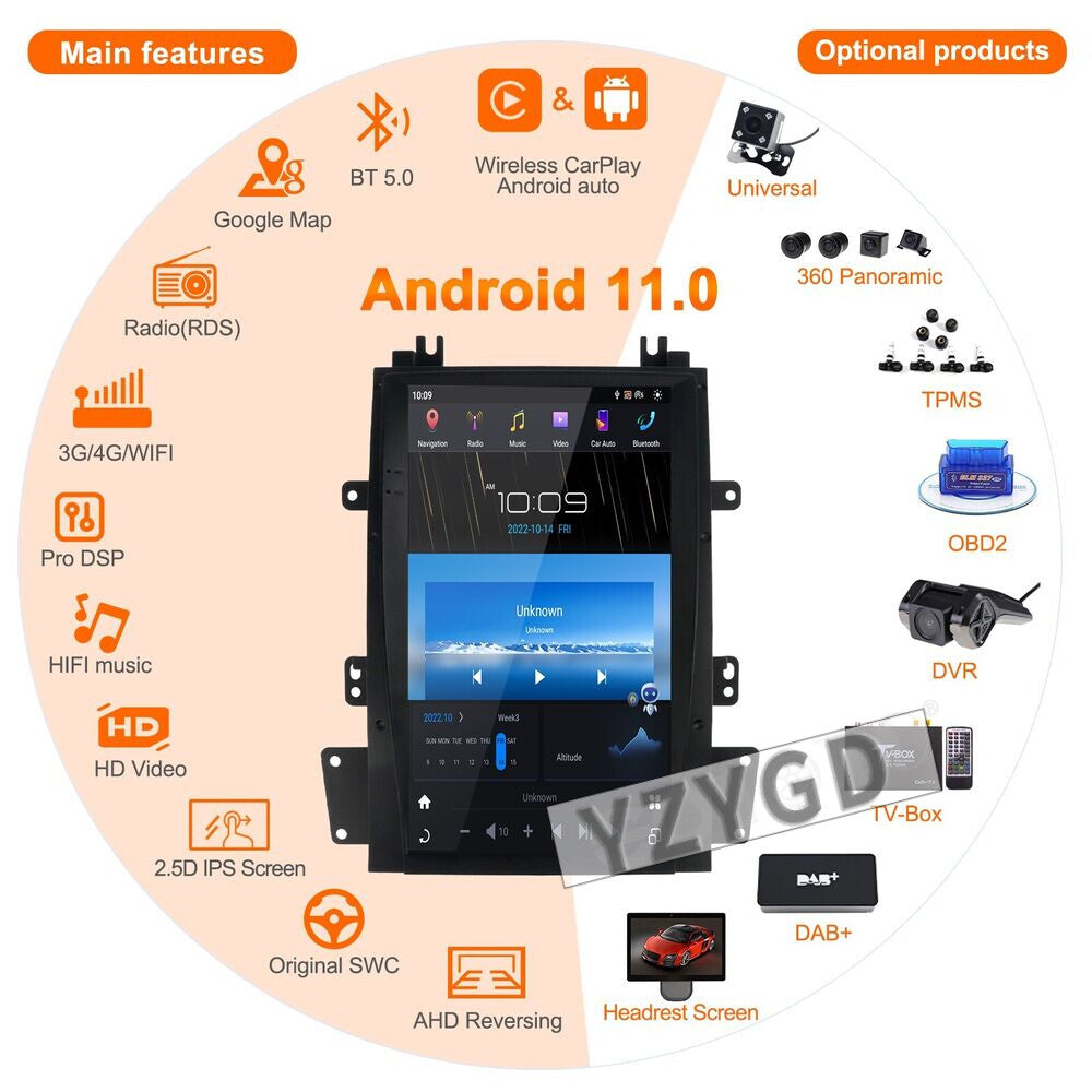 Android for Cadillac for Escalade 2007-2014 Carplay Car Radio Stereo Receiver Screen