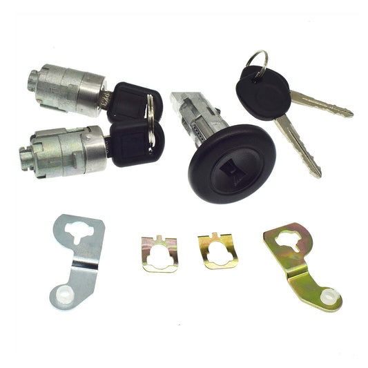 Ignition lock cylinder, key, and clip kit for Chevrolet for GMC Silverado Tahoe