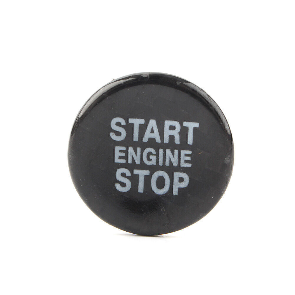 For Romeo Giulia for Stelvio Carbon Fiber Ignition 1-Button Start Sticker Cover Trim