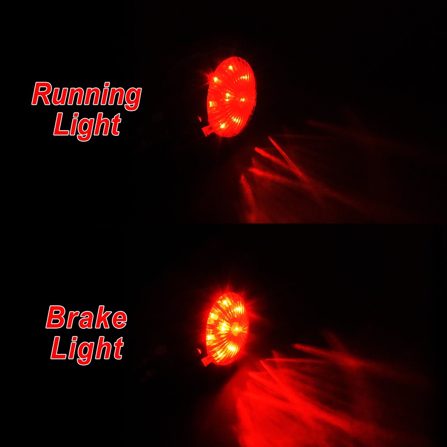 LED Chrome Rear Fender Tail Running Brake Stop Light Lamp Fit for Harley Bobber