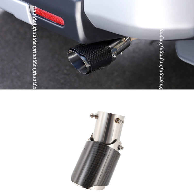 for Toyota FJ Cruiser 07-21 Carbon fiber Exhaust Muffler Tail Pipe Tip Tailpipe