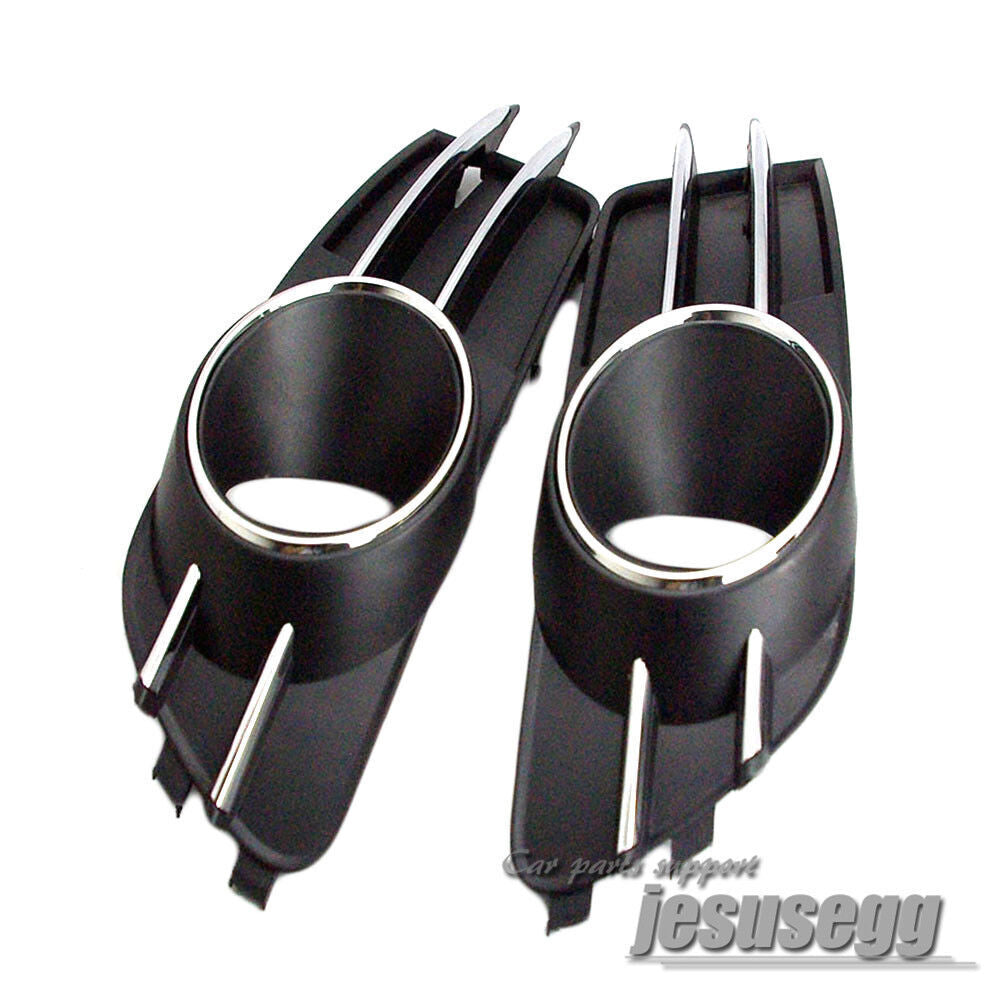 2x Front Bumper Fog Light Lamp Grille Cover LR Pair for Audi A6 C7 2012-2014