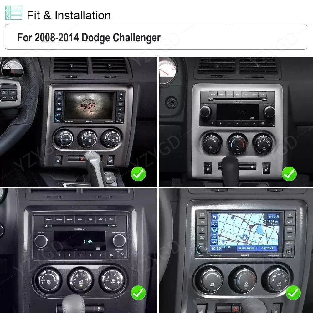 for Dodge for Challenger 2008-2014 7 CarPlay Android 14 Car Radio GPS Navi Screen