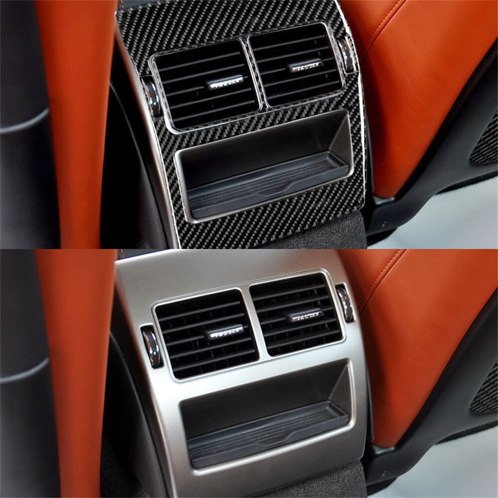 Carbon Fiber Rear Air Vent Outlet Panel Trim for Jaguar XF 2009-2011 Accessories