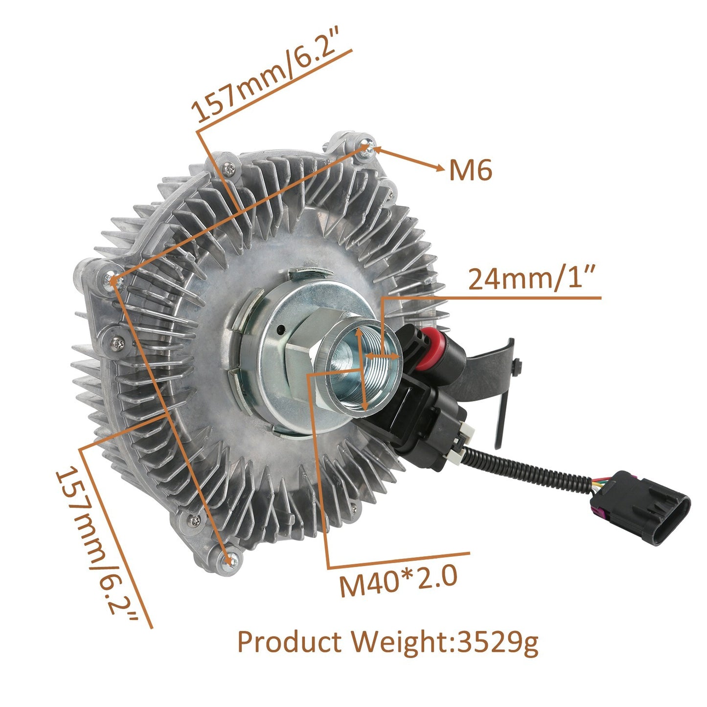 Engine cooling fan clutch suitable for Ram 2500 3500 4500 5500 6.7L diesel 52014729ACOpen