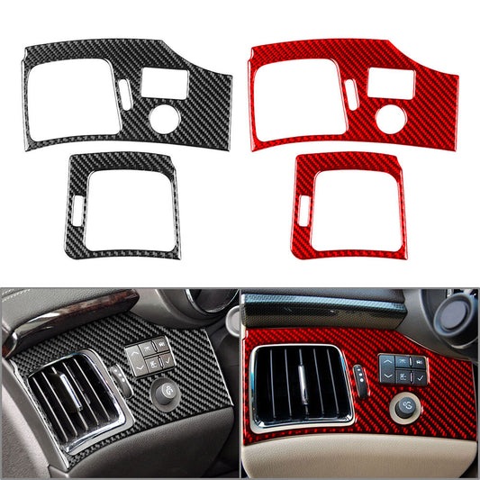 Carbon Fiber Interior Side Air Vent Cover Trim for Cadillac CTS 2008-2013