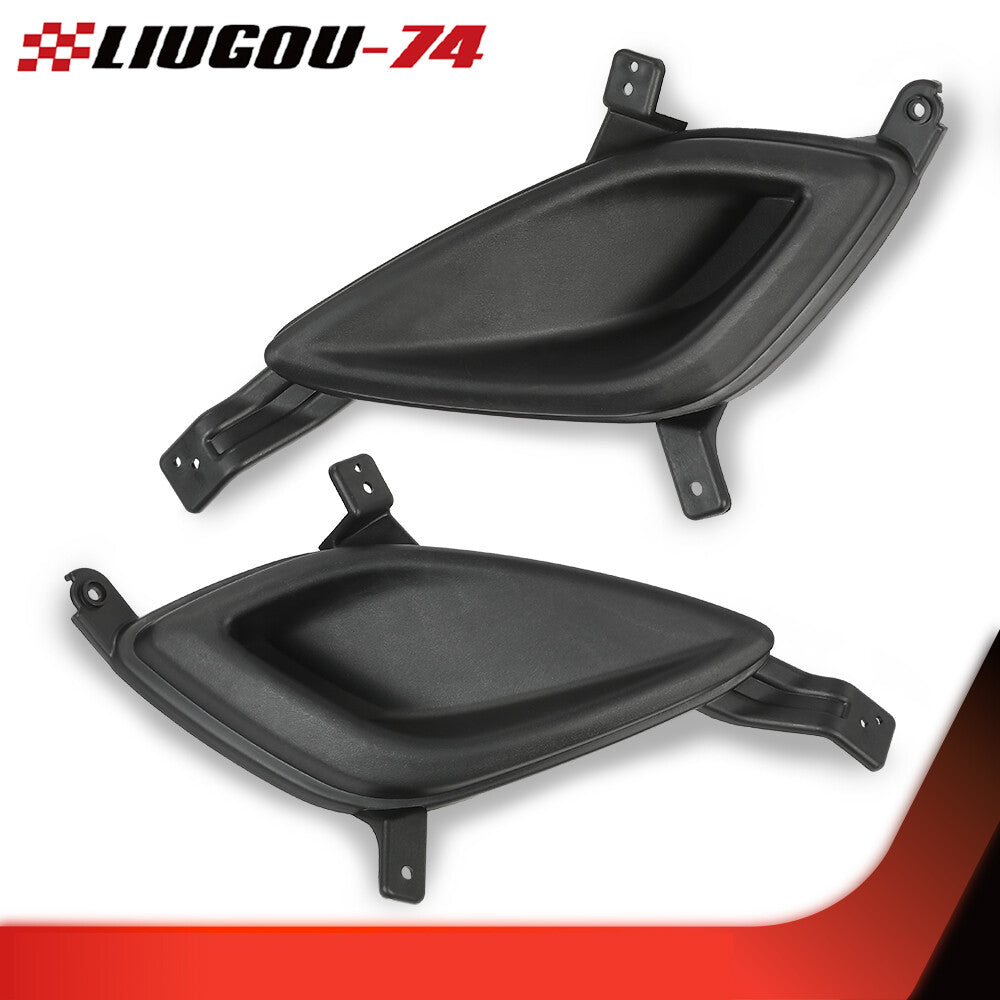 Suitable for 2011-13 for Hyundai for Elantra HY103912 HY1038112, 2-piece set of black fog light covers.