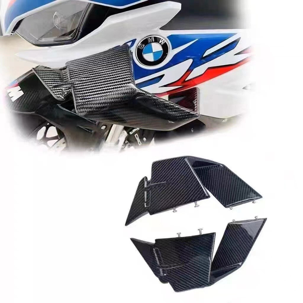 for BMW Carbon Fiber Winglets Wind Deflector Wings Fairing for BMW S1000RR 2019-2022