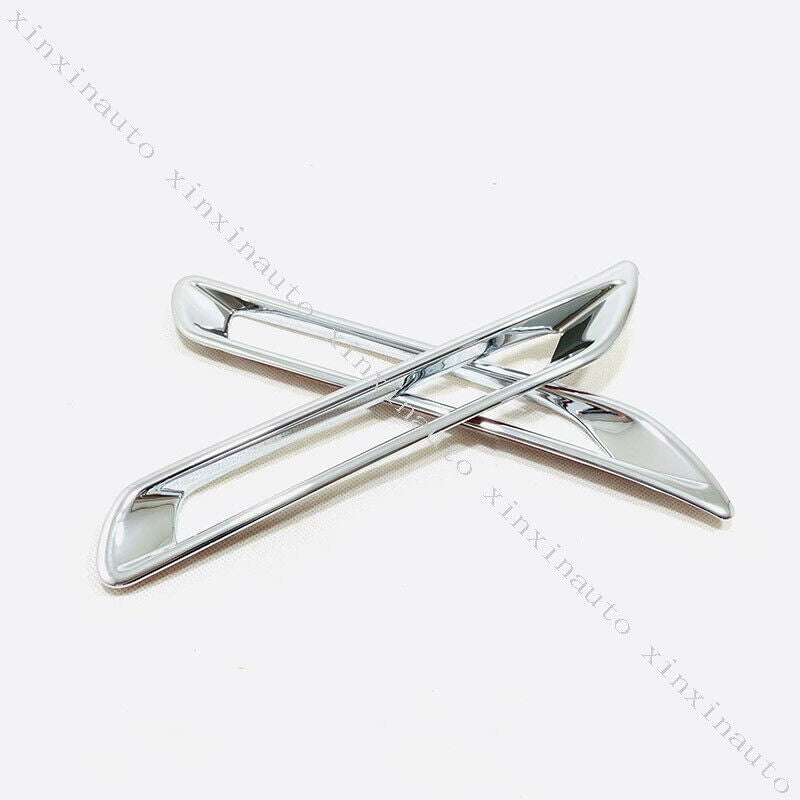 2X Chrome Rear Bumper Fog Light Frame Cover Trim for Toyota RAV4 2019-2021 2022